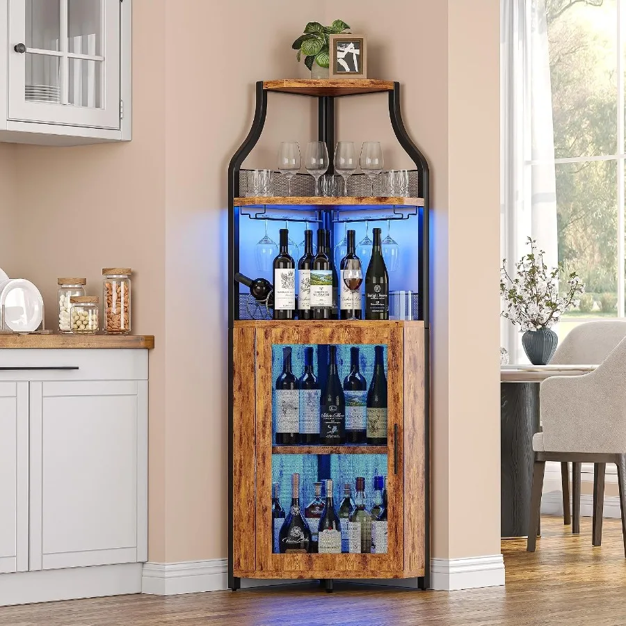 Corner Bar Cabinet for Home Us - Wine & Beer Guayaquil review and price