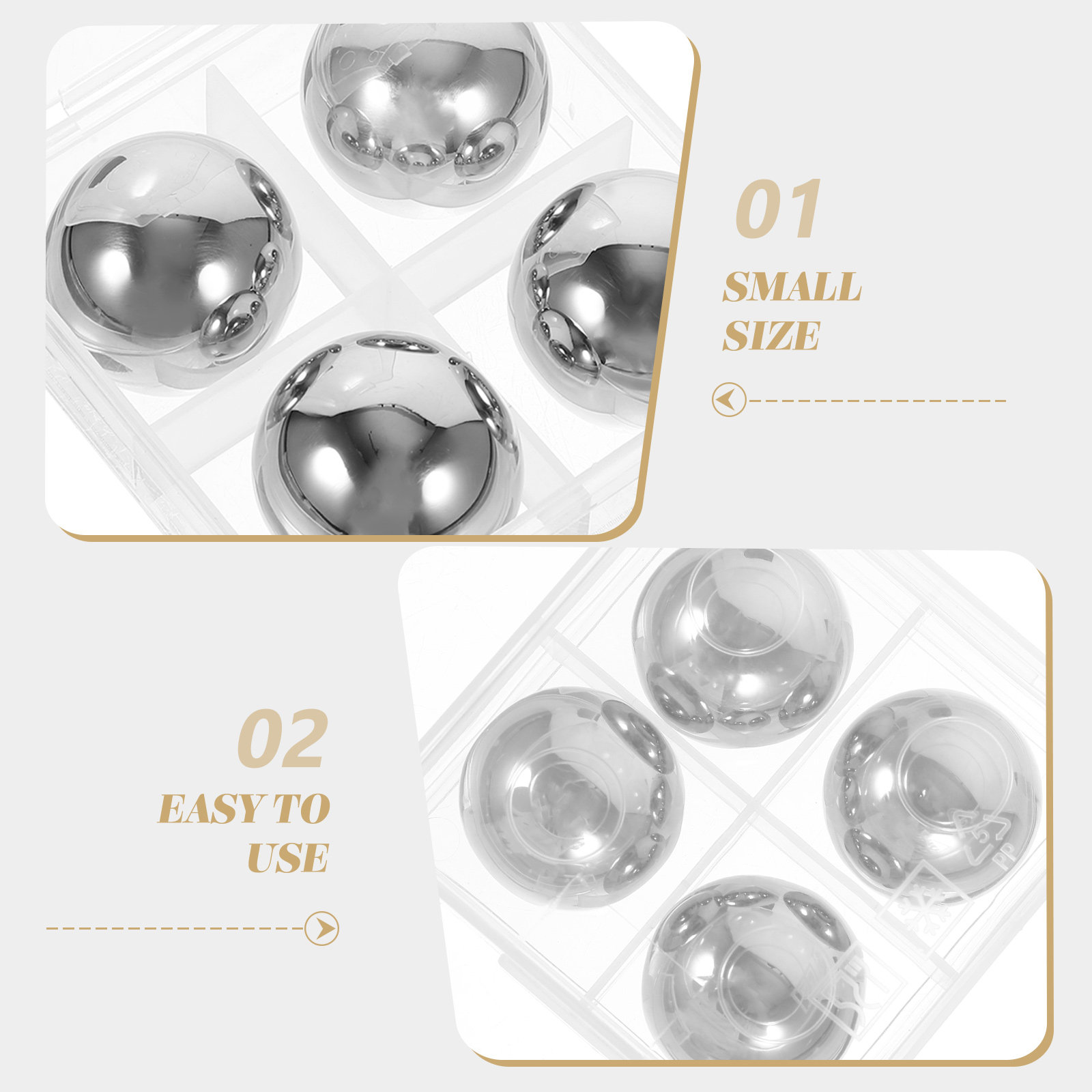 5Pcs Stainless Whiskey Stones  - Whisky Beer And Wine review and price
